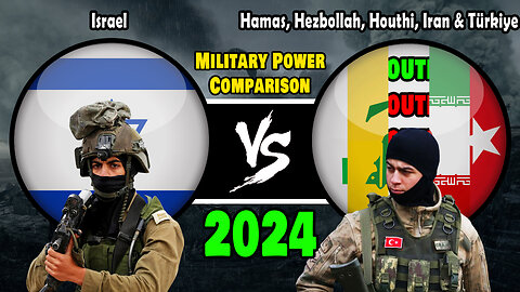 Israel vs Hezbollah, Iran, Turkey, Hamas & Houthi Military Power Comparison 2024