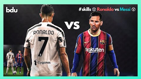 #skills 😲 Ronaldo vs Messi 😲#shorts