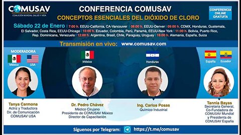 Conceptos Esenciales del Dióxido de Cloro | Conferencia COMUSAV 22/01/2022