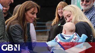 Kate Middleton shares adorable moment with baby during trip to Hereford