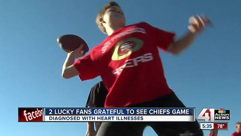 Chiefs home opener special for several fans