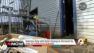 Veterans help with flood cleanup