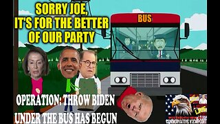 IS BIDEN BEING THROWN UNDER THE BUS, OR WILL THE COGNITIVE MESS HOLD THE WHITEHOUSE HOSTAGE??