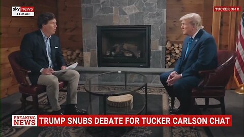 Donlad Trump sits down with Tucker Carlson after snubbing GOP debate