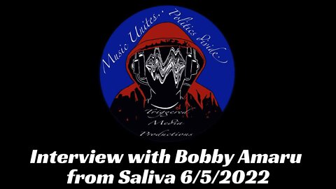 Triggered Media Production's Interview with Bobby Amaru of Saliva 6/5/22