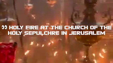 🔥 Holy Fire at the Church of the Holy Sepulchre in Jerusalem 👀