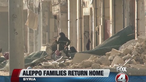 Aleppo families return home