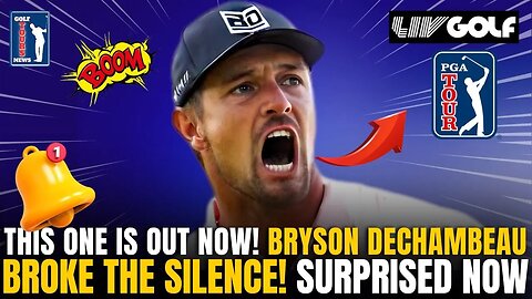 😮🔥 LOOK AT THIS! REPERCUTE IN THE MEDIA! SEE WHAT BRYSON DECHAMBEAU SAID NOW! 🚨GOLF NEWS!