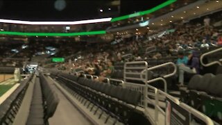 Watch party inside, and outside, Fiserv Forum