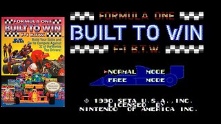 Formula One: Built to Win (NES - 1990) playthrough, part 10/14 - Belgium, Italy