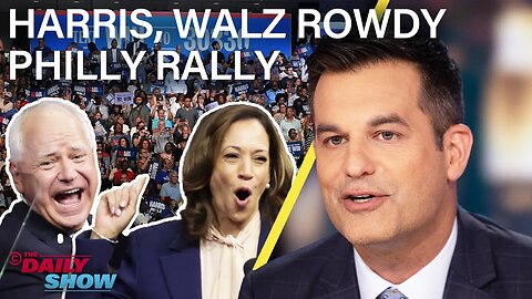 Harris-Walz Campaign Holds First Rally & Republicans Call Walz "Tampon Tim" | The Daily Show