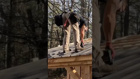 Installing a Metal Roof on the 12x16 Post and Beam Shed Kit