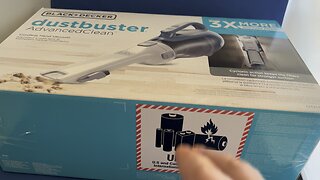 Black & Decker Dustbuster unboxing