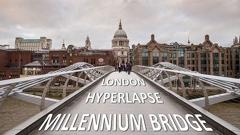 4K hyperlapse magnificently captures Millennium Bridge in London