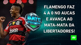 Flamengo GOLEIA, mas AVANÇA em 2º na Libertadores; Corinthians VAI pra Sul-Americana | BATE PRONTO