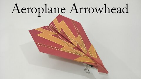 How to Make Origami Aeroplane Arrowhead (Designed by Foldable Flight)
