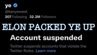 KANYE "YE" WEST HAS BEEN SUSPENDED FROM TWITTER!