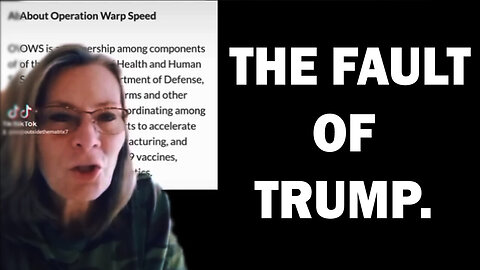 Operation Warp Speed Wasn't The Fault of Trump.