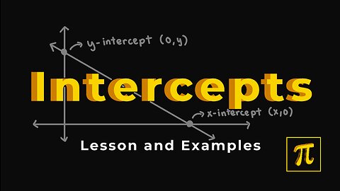 How to FIND the X & Y INTERCEPTS? - Various examples to try out!