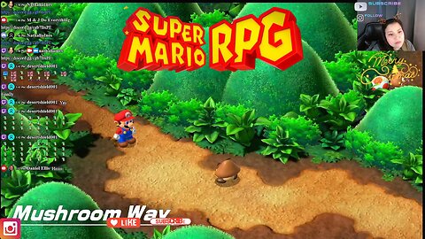 Super Mario RPG Along the Mushroom way