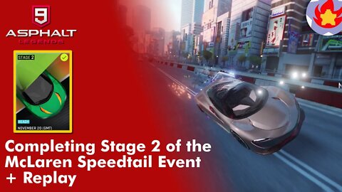 Completing Stage 2 of the McLaren Speedtail Event + Replay | Asphalt 9: Legends for Nintendo Switch