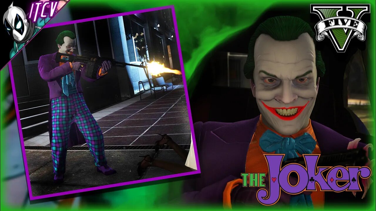 GTA 5 Custom Ped Showcase: Jack Nicholson's Joker Spreads Chaos in Los ...