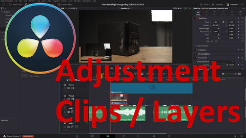 Davinci Resolve Quicktorial: How to Adjustment Clips - Adjustment Layers