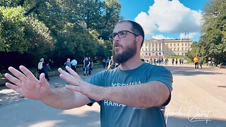 Preaching in front of The Royal Palace in Norway