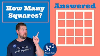 How Many Squares Do You See? Answered | Minute Math #shorts