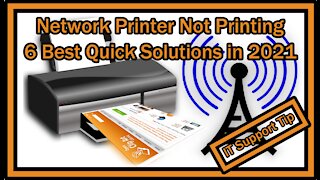 Network Printer Not Printing - Best Quick Solutions In 2021 (LAN Printer Won't Print - Quick FIX)