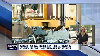 Armed suspects wanted for driving through coney island restaurant, stealing ATM in Detroit