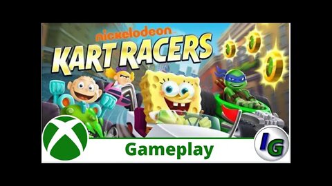 Nickeloden Kart Racers Gameplay on Xbox