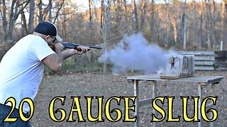Remington 870 - 20 Gauge Slug vs Ceramic Floor Tile
