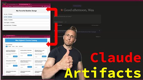 Chat Driven Web Design with Claude + Artifacts