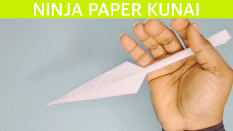 How To Make a Ninja Paper Kunai - Easy And Step By Step Tutorial