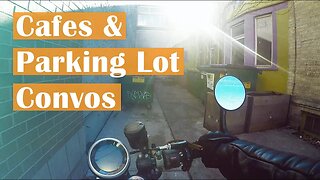 A cafe, a bike, and dudes on the street | Moto Vlog