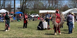 KIA POW MIA Honors, TAPS & Song at Native American PowWow with Ann M. Wolf