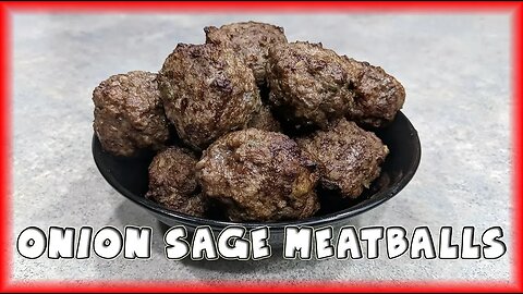 [Keto] Onion Sage Meatballs | Bagotte Air Fryer XL
