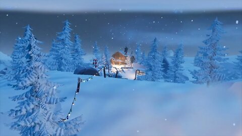 Relaxing Christmas Music Fortnite Game Scene and Ambient sounds.