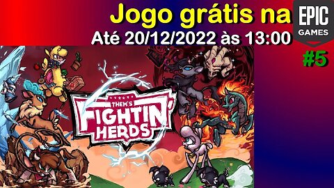 Jogo Grátis #5 - Them's Fightin' Herds - Até 20/12/2022 - Epic Games