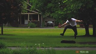 Tre flip, back heel 180, shove it late heel - Slow Motion Video - Skateboarding 2023