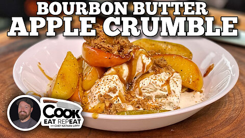Bourbon Butter Apple Crumble | Blackstone Griddles