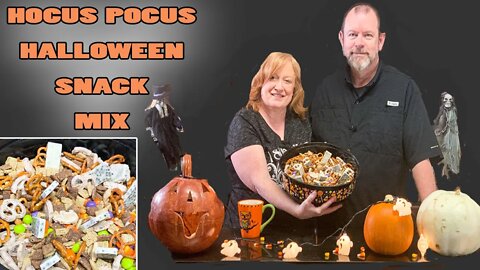 Hocus Pocus Halloween Snack Mix Cauldron