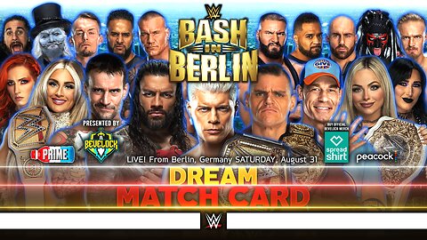 WWE Bash in Berlin 2024 - Dream Match Card [v3]