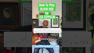 How To Play Black Dog By Led Zeppelin #guitar #guitarlessons