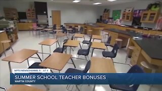 Martin County set to approve summer bonuses for teachers