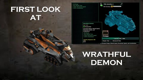 War Commander - Quick look at Wrathful Demon Tech