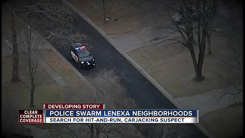 Lenexa police search for suspect in hit and runs