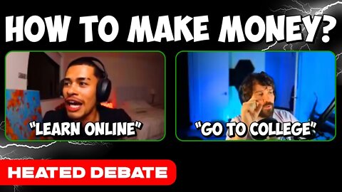 Destiny and Sneako Heated Debate On How To Make Money?