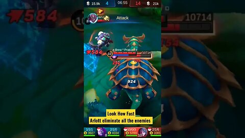 How Fast Arlott slain all the enemies #razimaruyama #mobilelegends #savage #arlottmlbb #meme